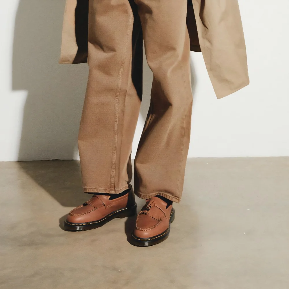 NWOT Dr Martens | Adrian Carrara Leather Tassel Loafer Shoed Mens 10 Womens 11 - Picture 2 of 10